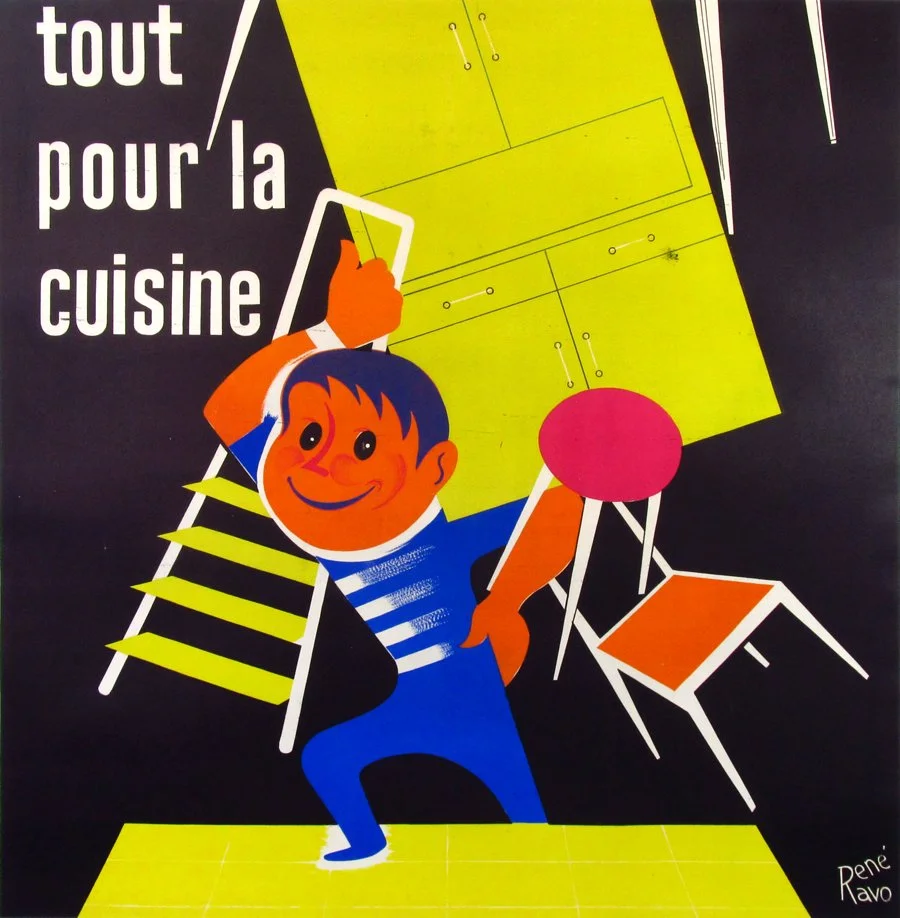 "Tout Pour La Cuisine", Ravo, c.1955, 46"x45.5", $900