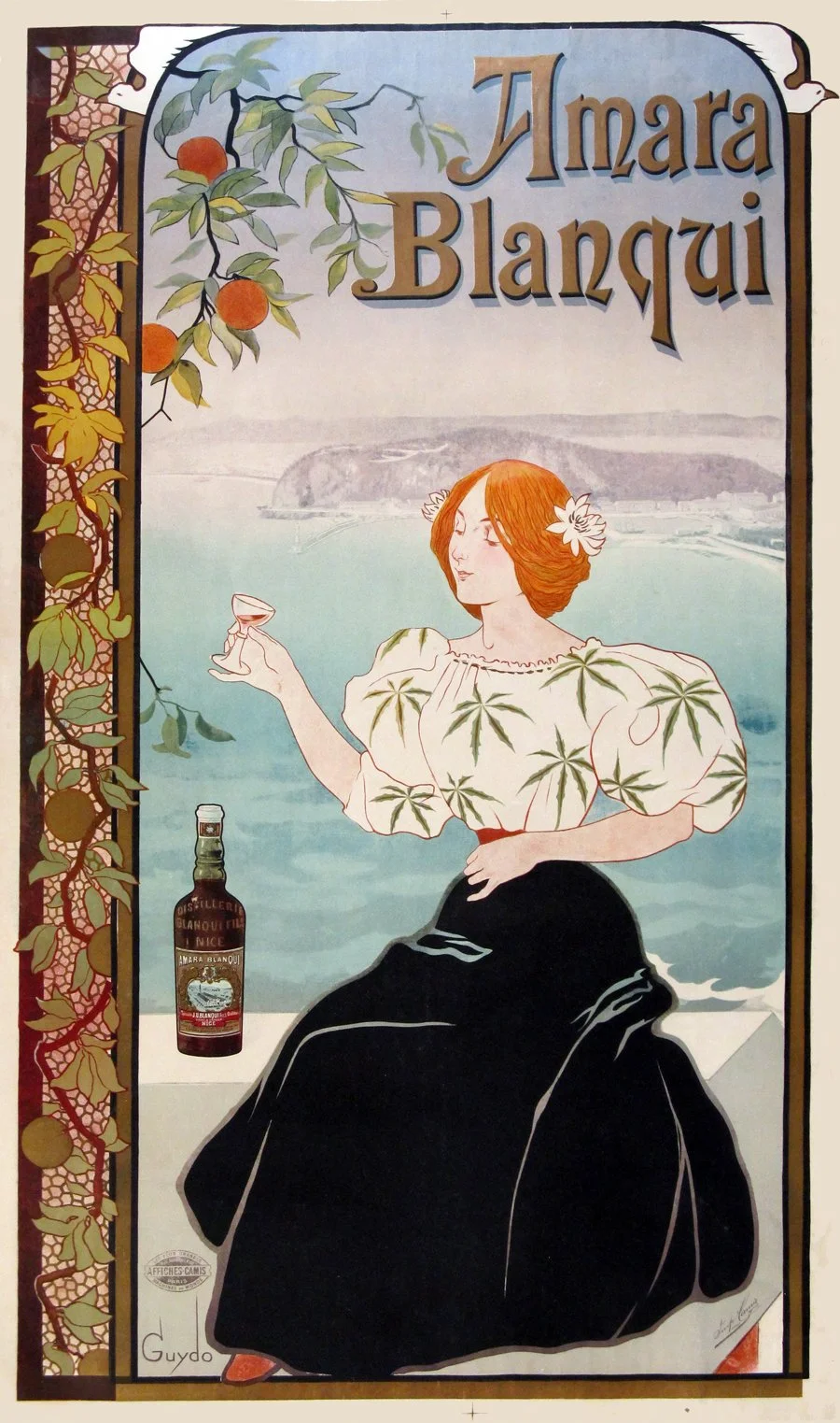 "Amara Blanqui", Guydo, c.1894, 76.5"x45", $5,400