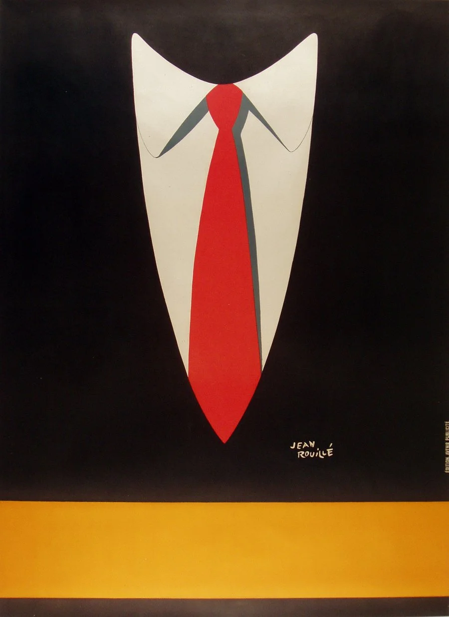 "Cravate Rouge (Red Tie)", Rouille, c.1950, 61"x45.5"x6", $2,900