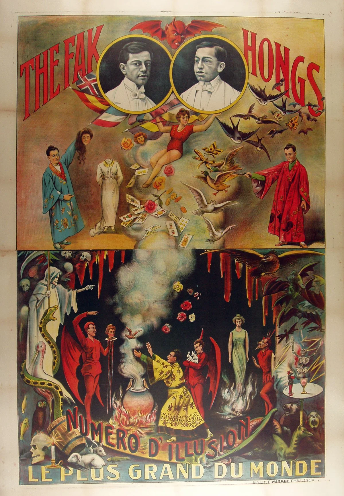 "The Fak Hongs-Le Numero", Anonymous, c.1900, 74"x51", $3,200
