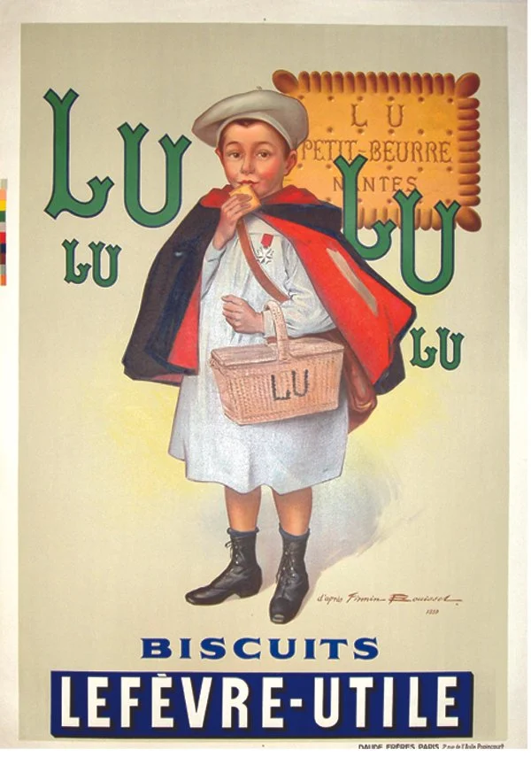 "Lu Biscuits", Bouisset, c. 1920, 70.75"x49.25", $1,480