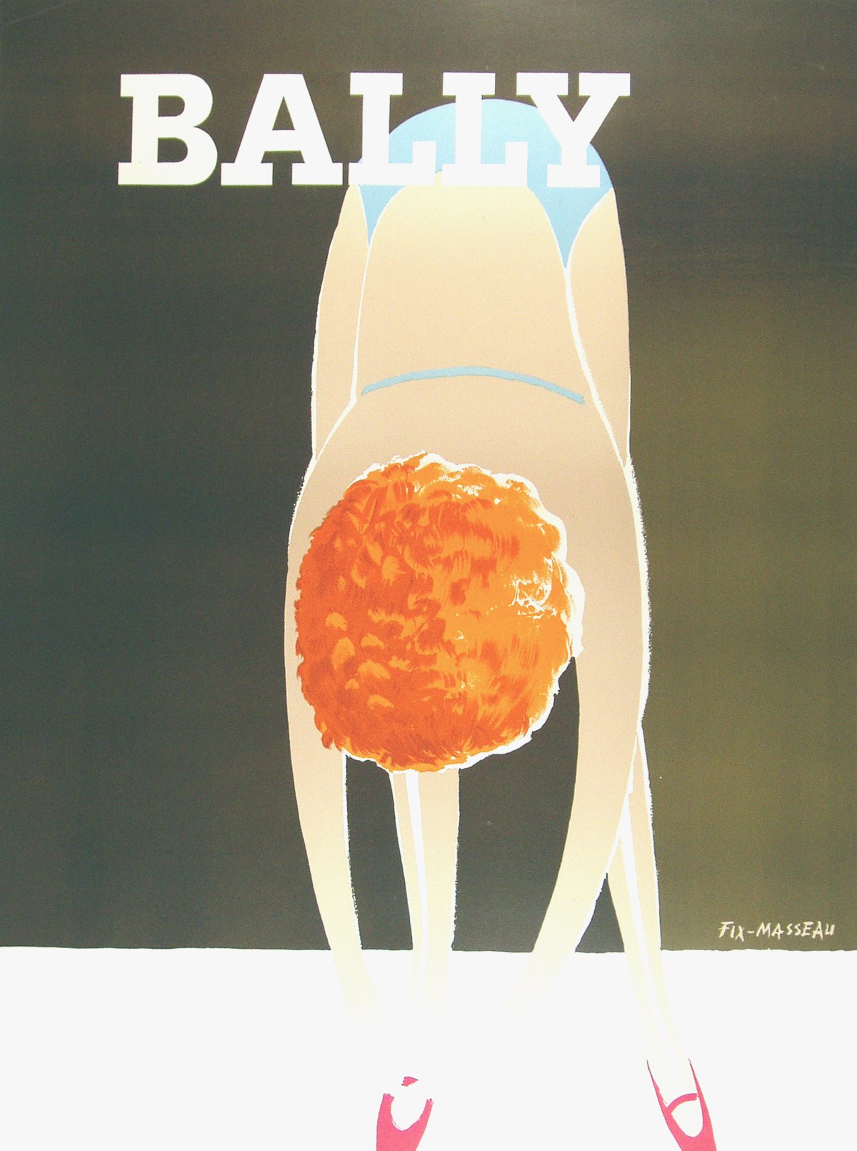 "Bally (Ballerina)", Fix-Masseau, c.1975, 66"x47", $1,600