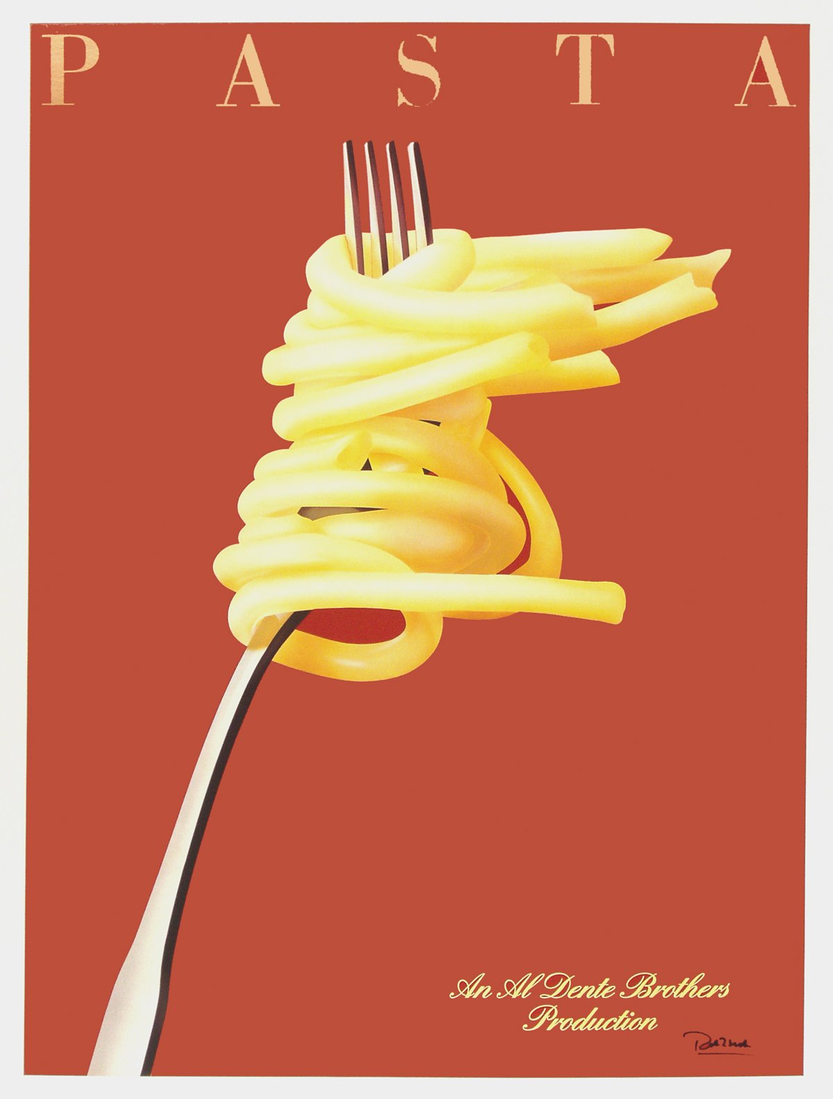 "Pasta", Courbouleix, 1984, 58.5"x39.5", $1,600
