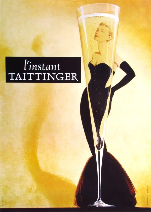 "L'Instant Taittinger", Anonymous, 1989, 65.5"x47", $1,200