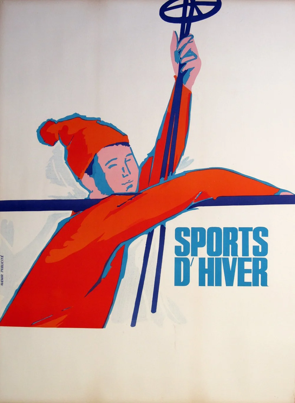 "Sports d'Hiver", Anonymous, c.1960, 52"x45.5", $1,200