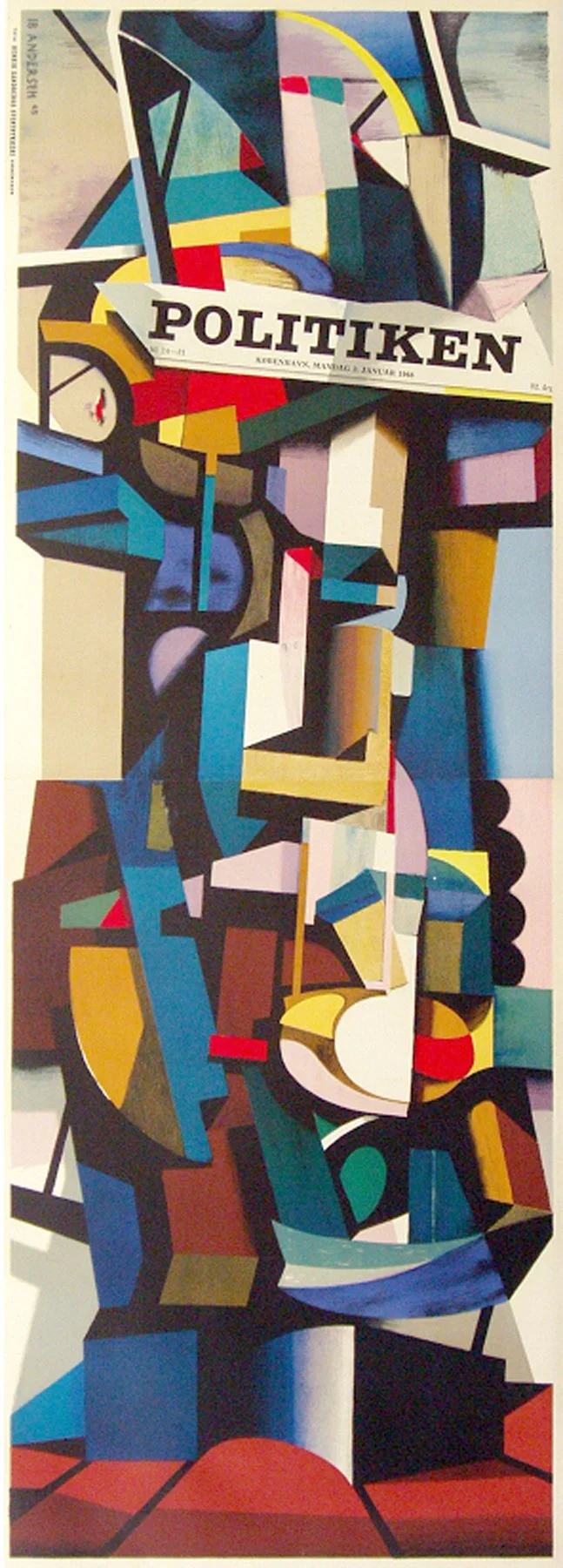 "Politiken", Andersen, 1965, 67"x24.5", $2,400