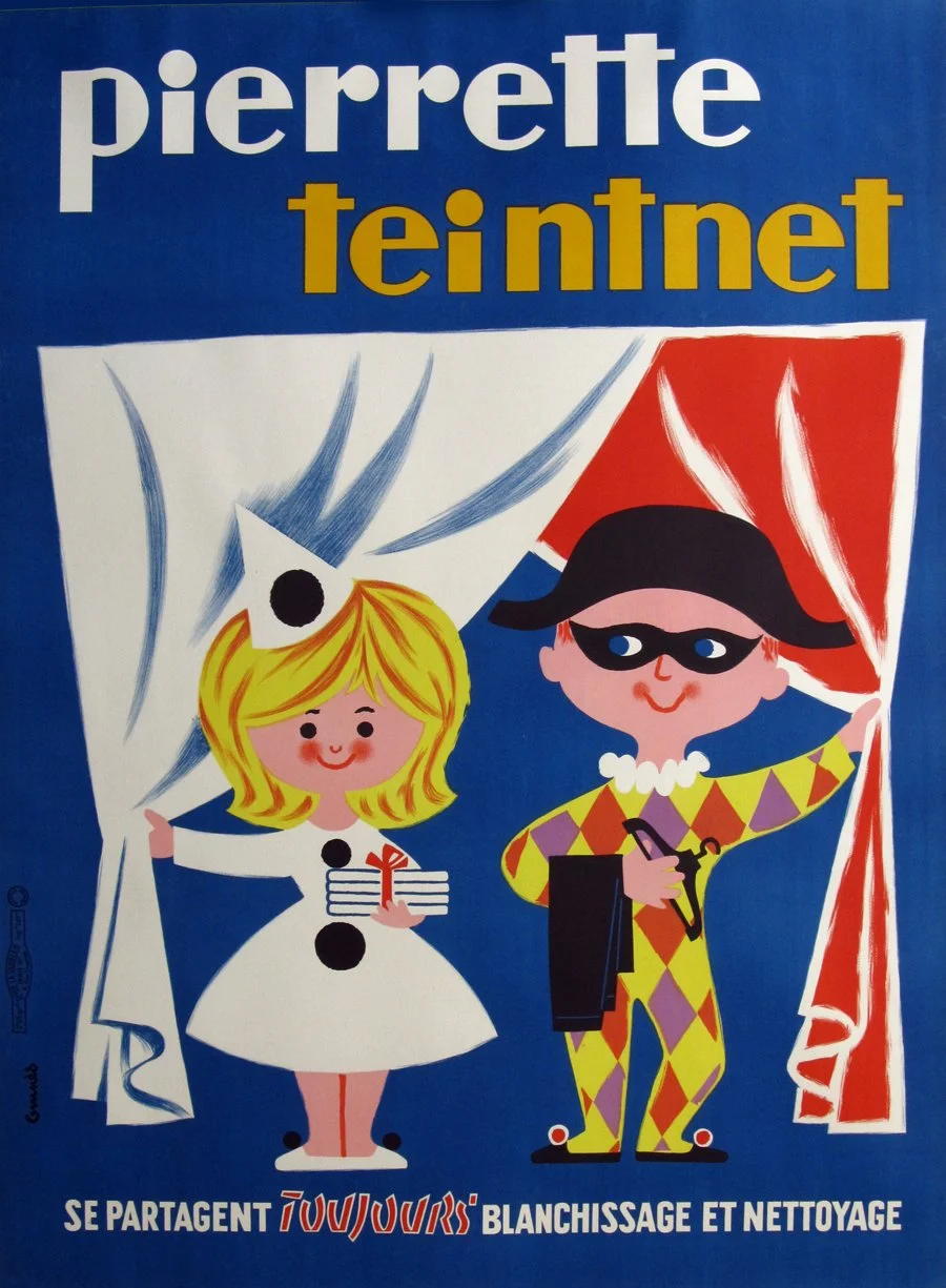 "Pierrette Teintnet", Omnes, c.1960, 60.5"x45", $1,480