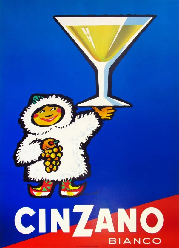 "Cizano Bianco (Eskimo)", Monnerat, c.1960, 5"x35.75", $1600