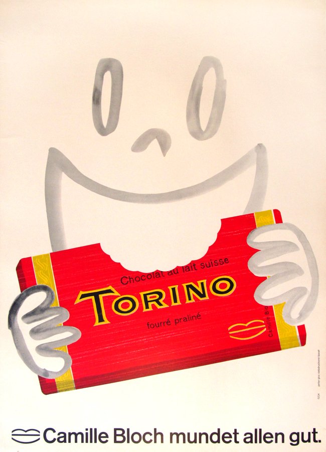 "Torino" (Chocolate Smile), Anonymous, c.1960, 50.25"x36", $1,800