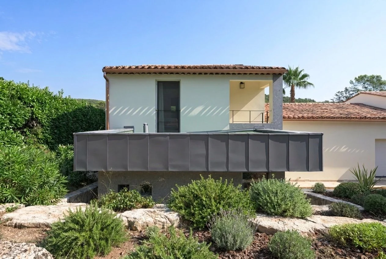 Vue frontale extension