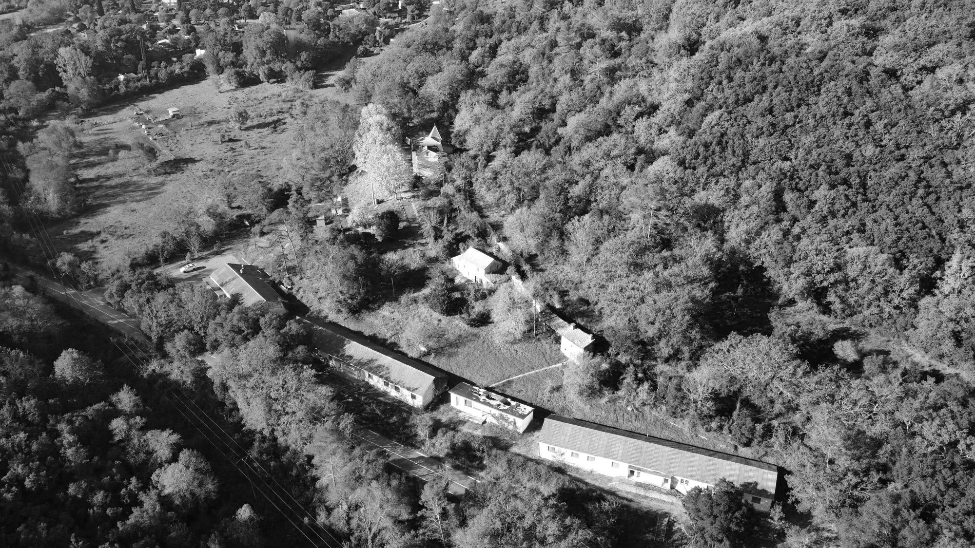 Vue aérienne existante 