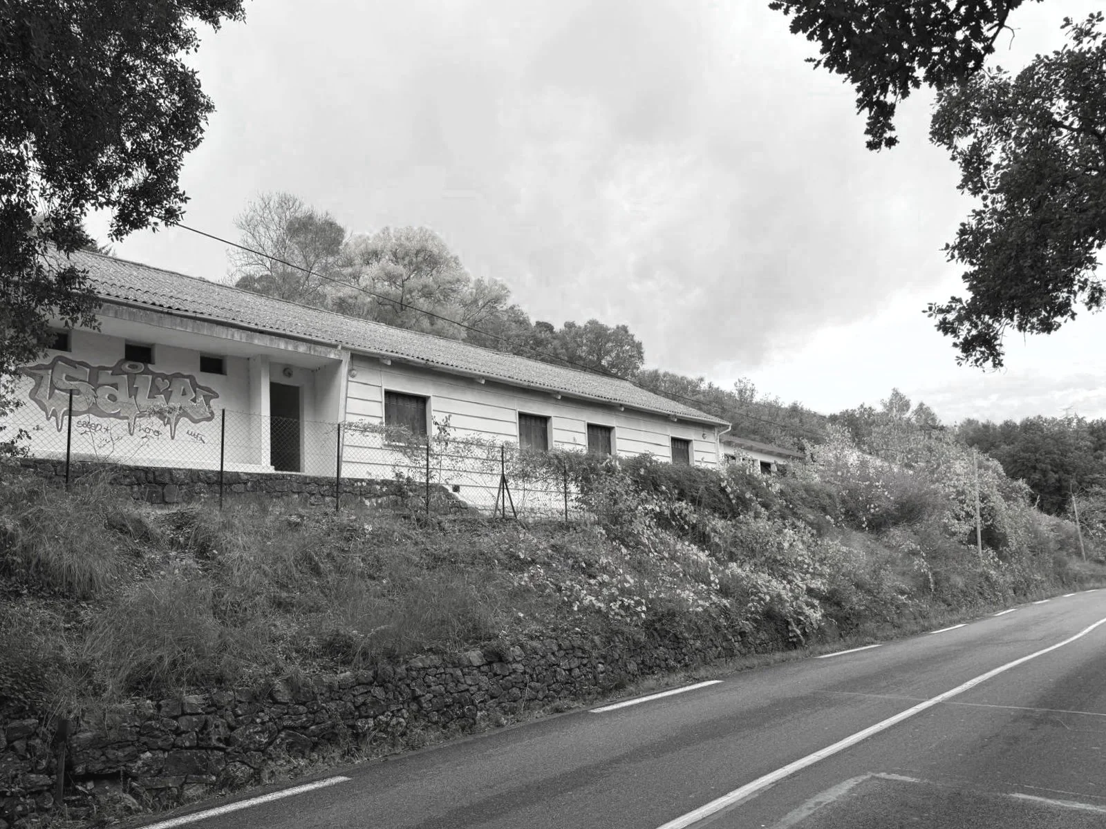 Vue de la rue existante 