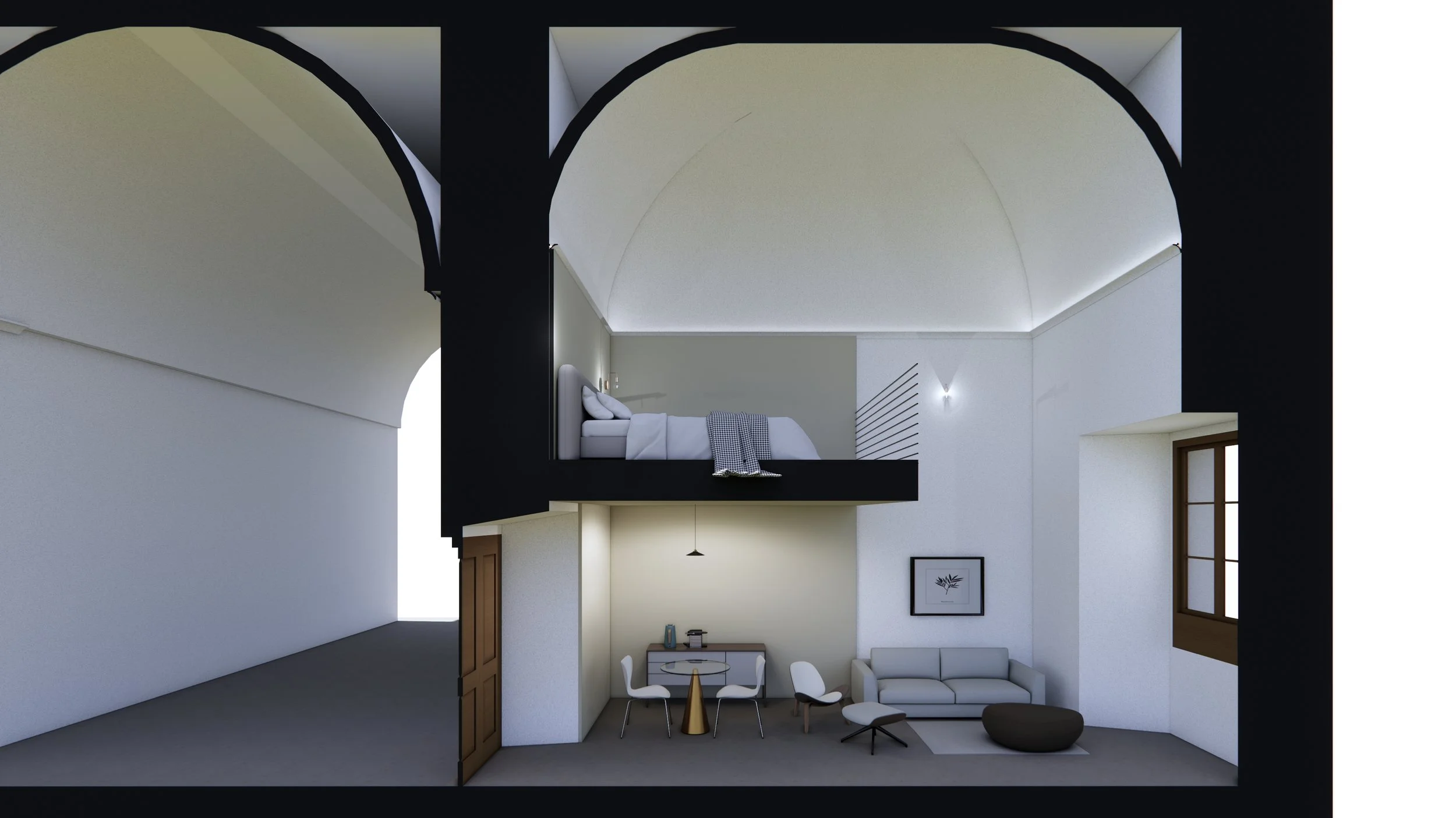 Aménagement du couvent des Padri Olivetani-Chiusa Sclafani, Palerme 