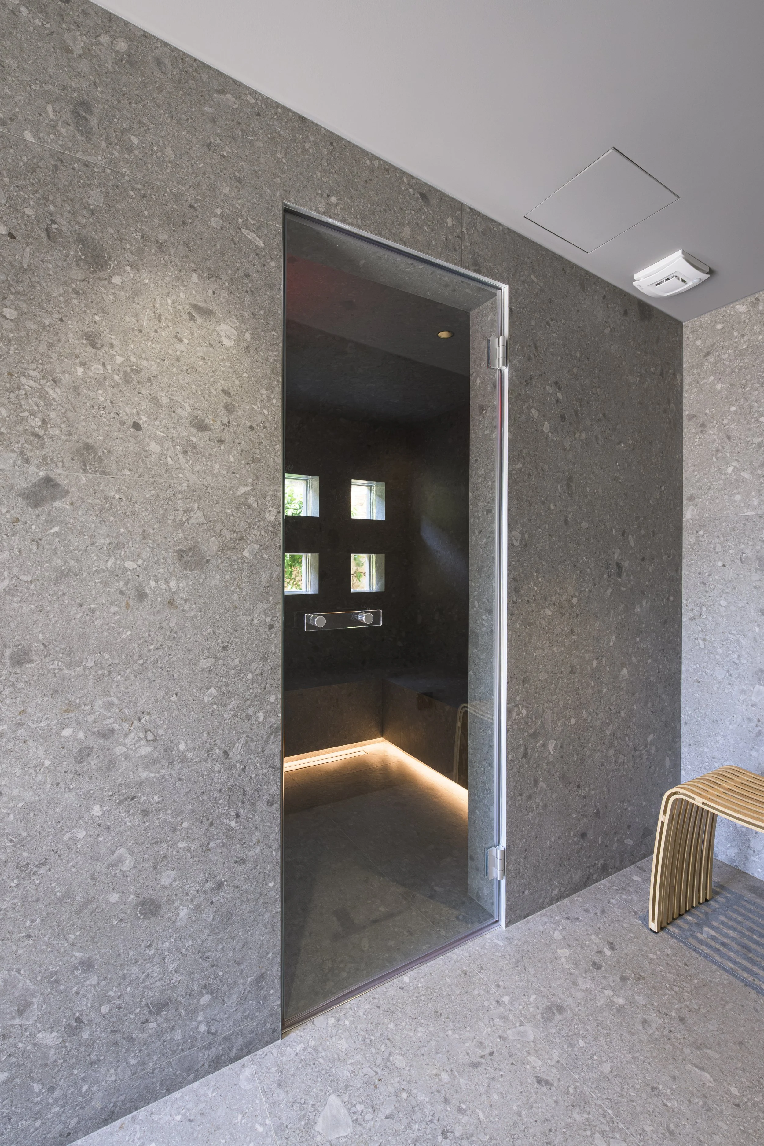 Vue de l'entrée de l'hammam 