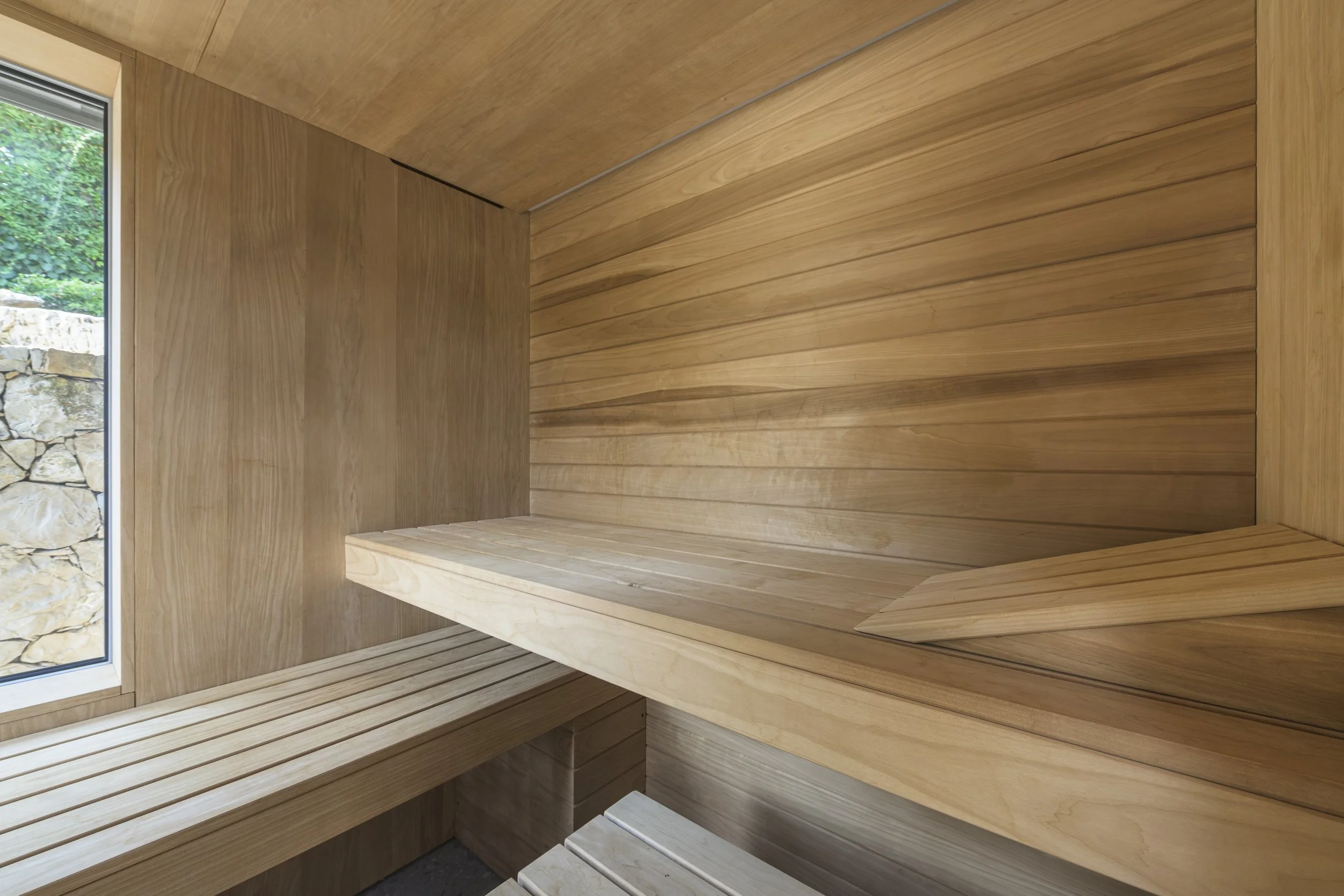 Intérieur du Sauna 