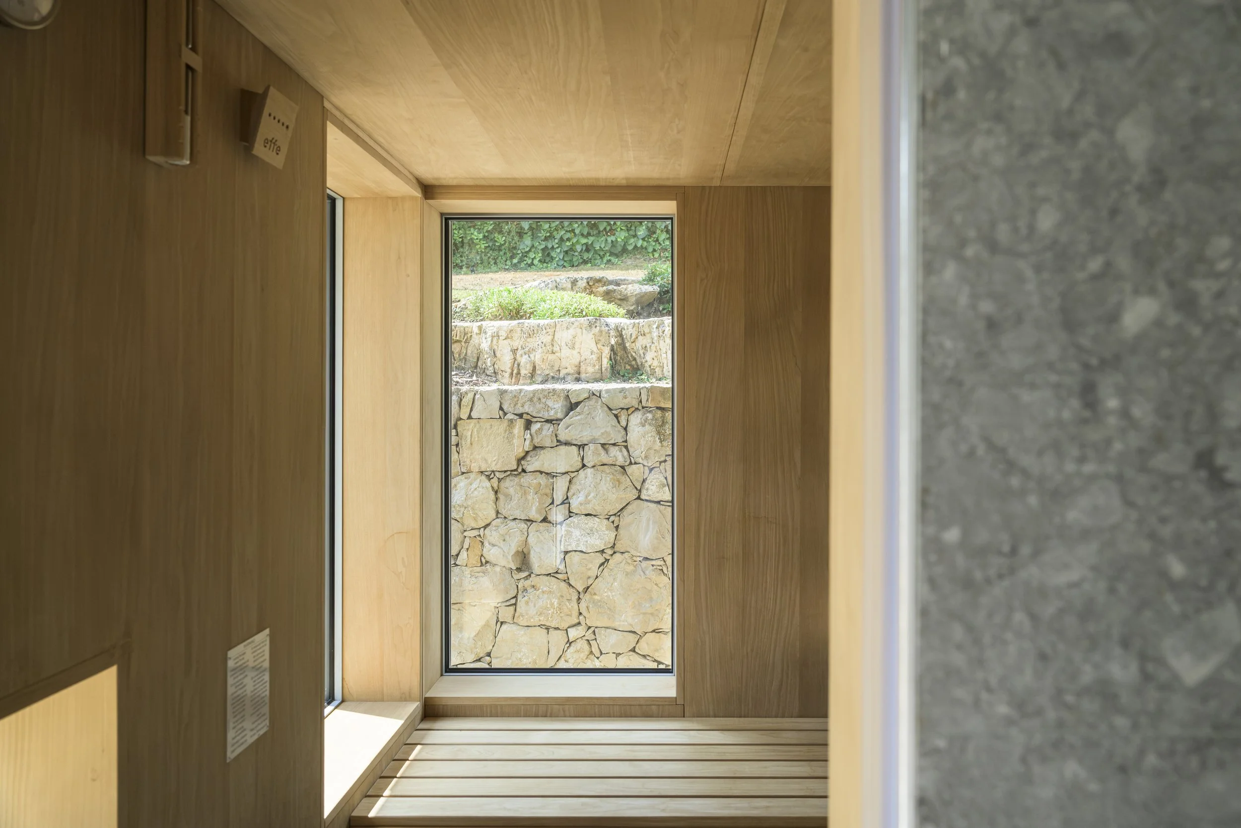 Intérieur du Sauna 