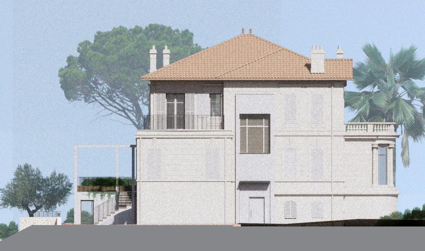 Façade Nord de projet 