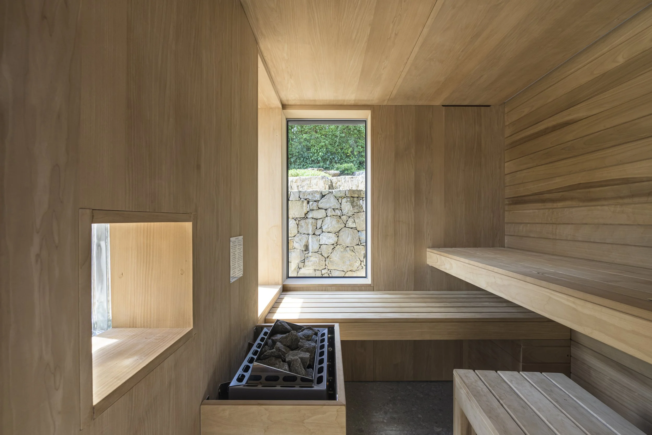 Intérieur du Sauna 