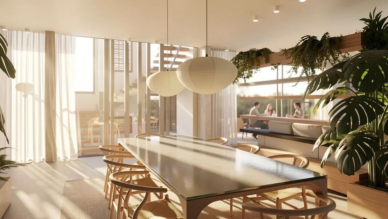 VUE DEPUIS LA SALLE A MANGER 