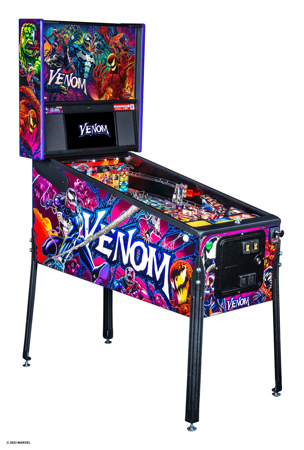 LED Light Music Counting Pinball Machine Black/Blue 2 Color