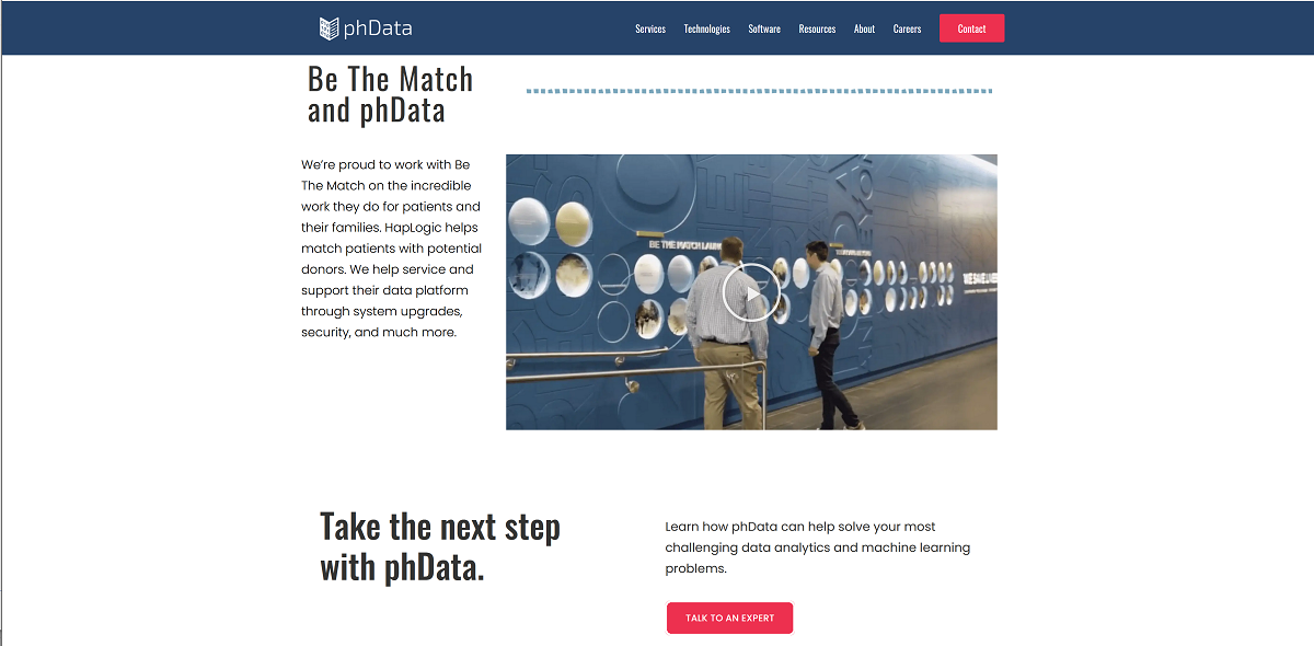 phData home page copy refresh — featured customer.
