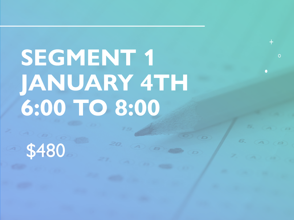 Segment 1 January 4th 6:00pm