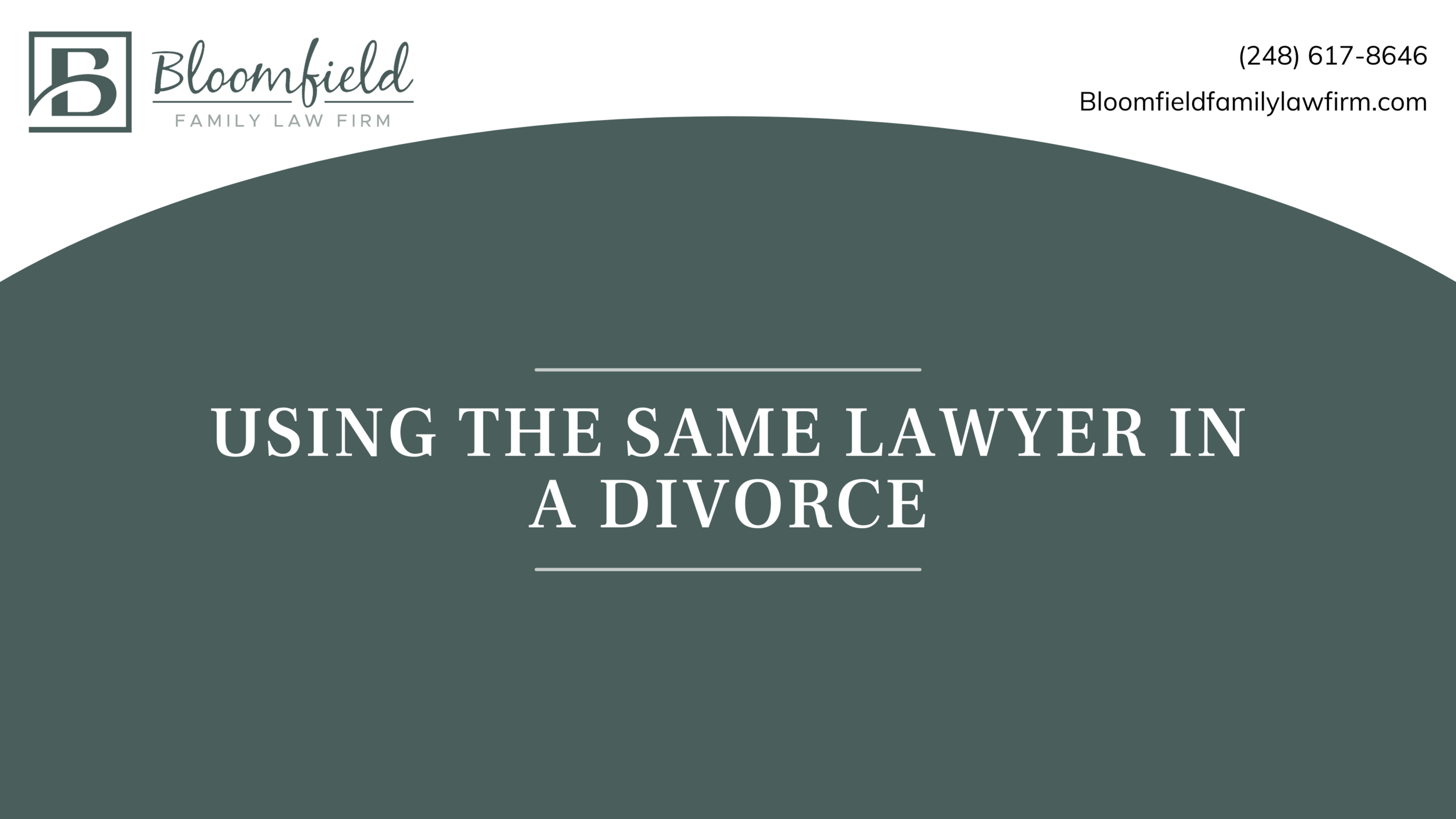 Using the Same Lawyer in a Divorce