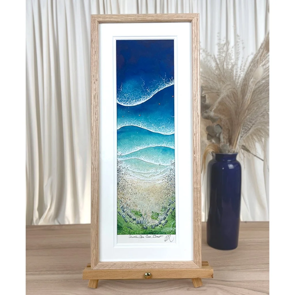 Framed Limited Edition - CHURCH OPE COVE, COASTAL TRIPTYCH #2