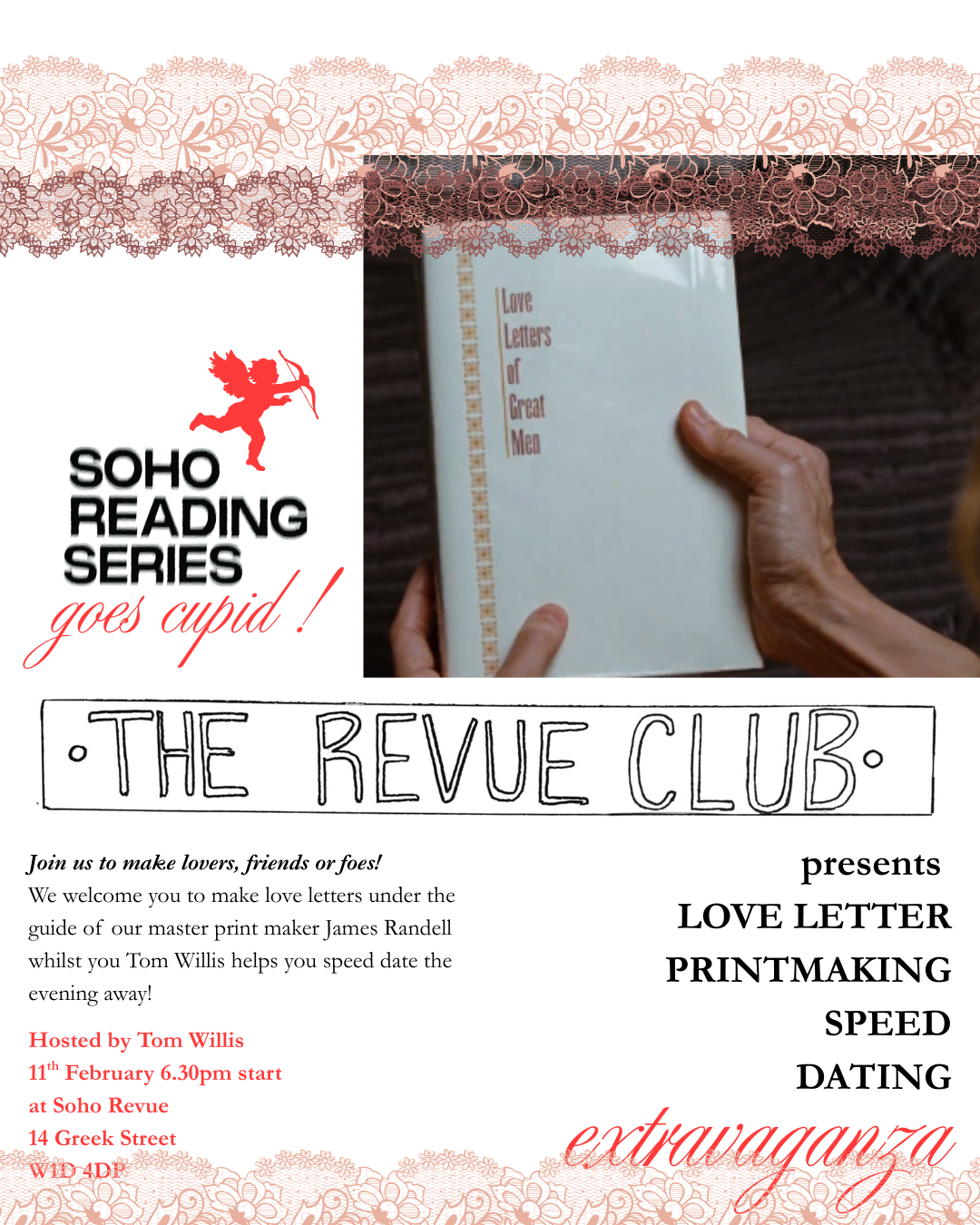 SOHO READING SERIES goes cupid!