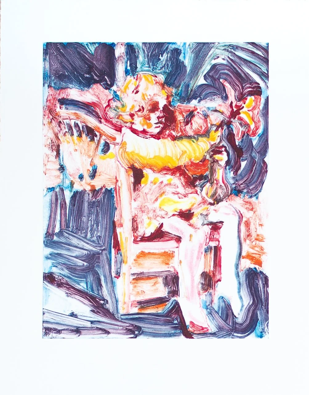 As I Take Down Her Book and Open It, monoprint on 200gsm Somerset paper, image 27x20.8cm, paper 30.3x23.7cm, 2026.jpg