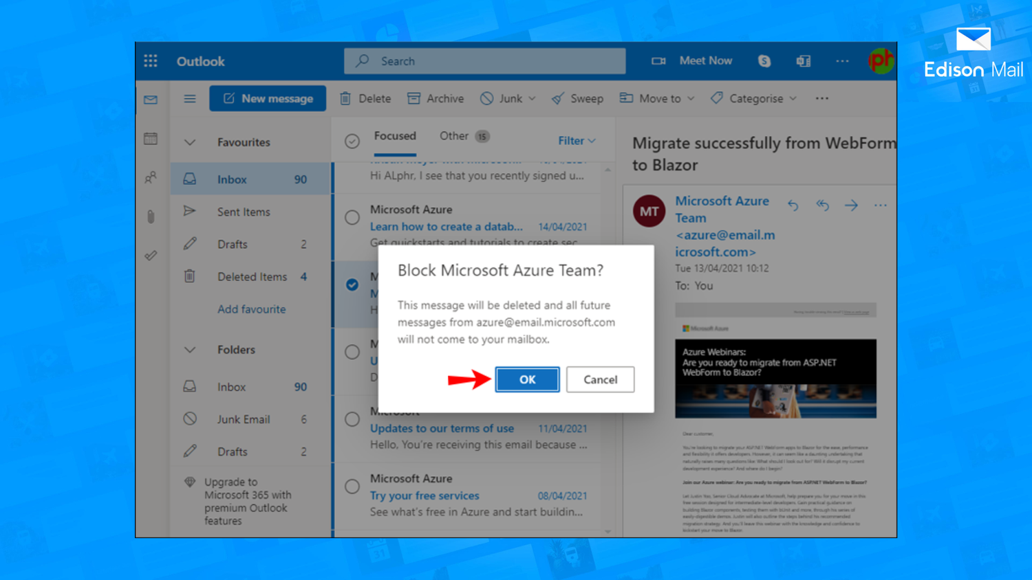 How to Block Senders on Hotmail & Outlook Edison Mail — Edison Mail