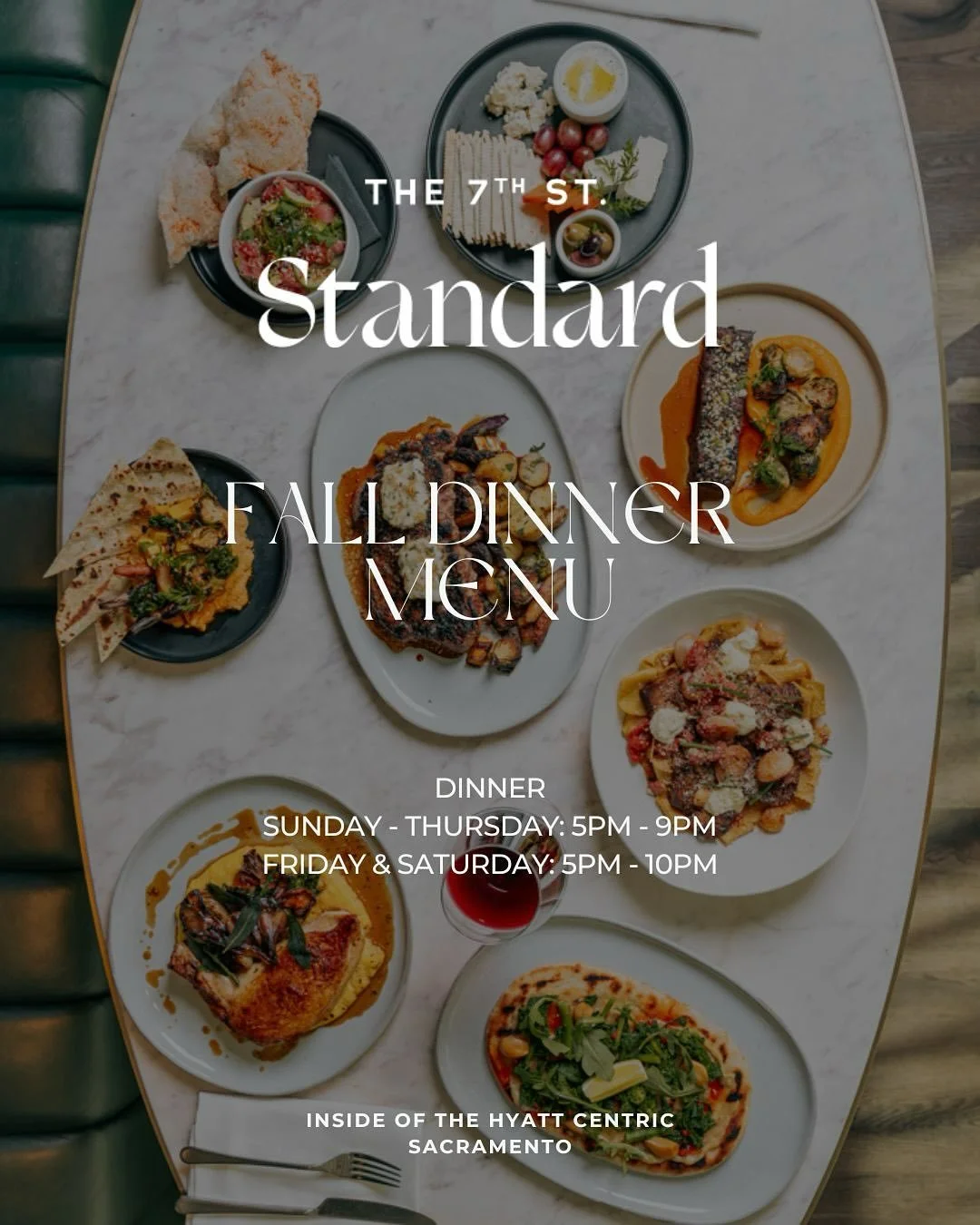 The flavors of fall have arrived at 7th Street Standard. Our new dinner menu is here, featuring seasonal ingredients, bold flavors, and chef-driven creativity — a true farm-to-fork celebration in the heart of Sacramento.
Fall Dinner Entree&rsq