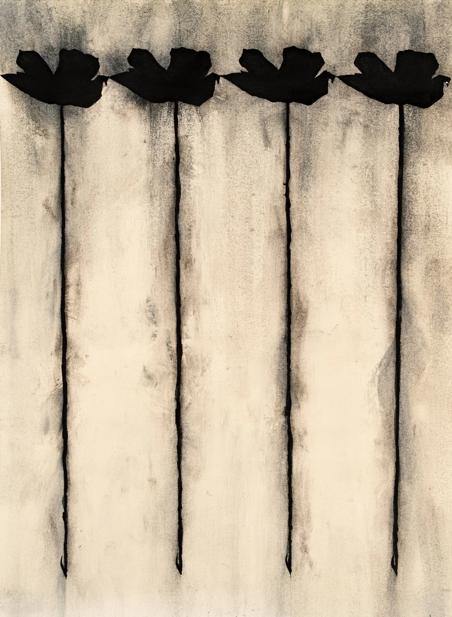 Untitled, 2025,
ink and charcoal on paper, 30x42 cm