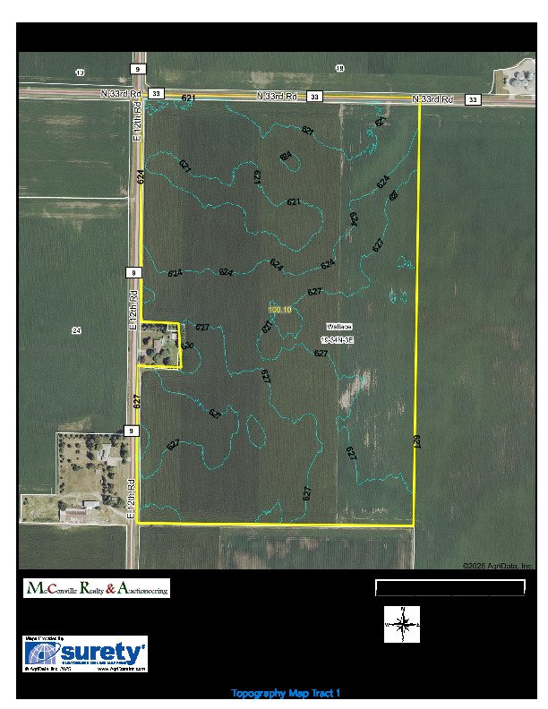 Topography Map Tract 1