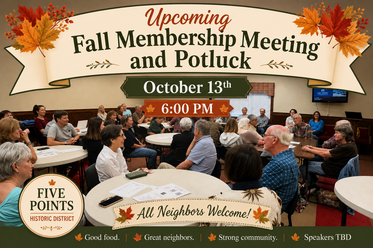 Fall Membership Meeting & Potluck