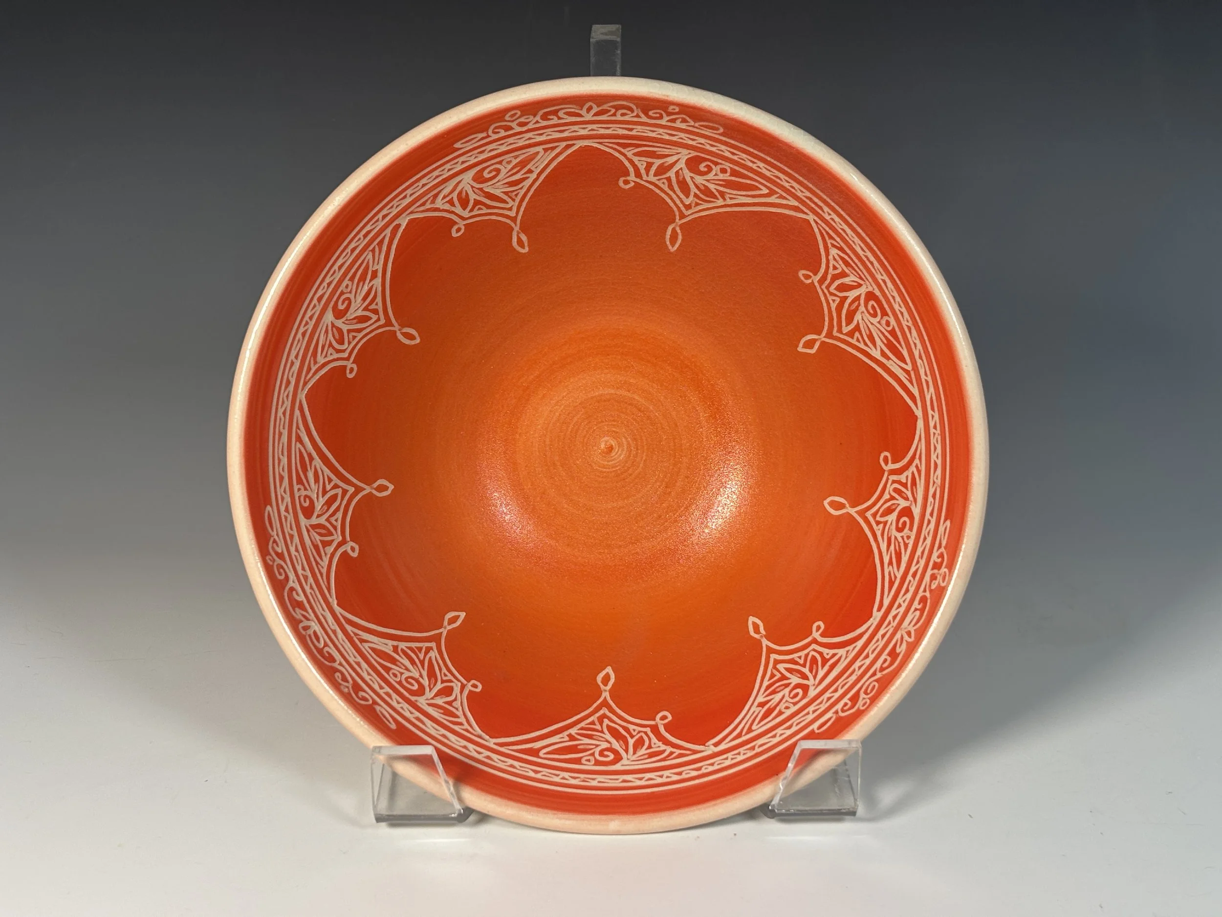 Vivid Orange Serving Bowl