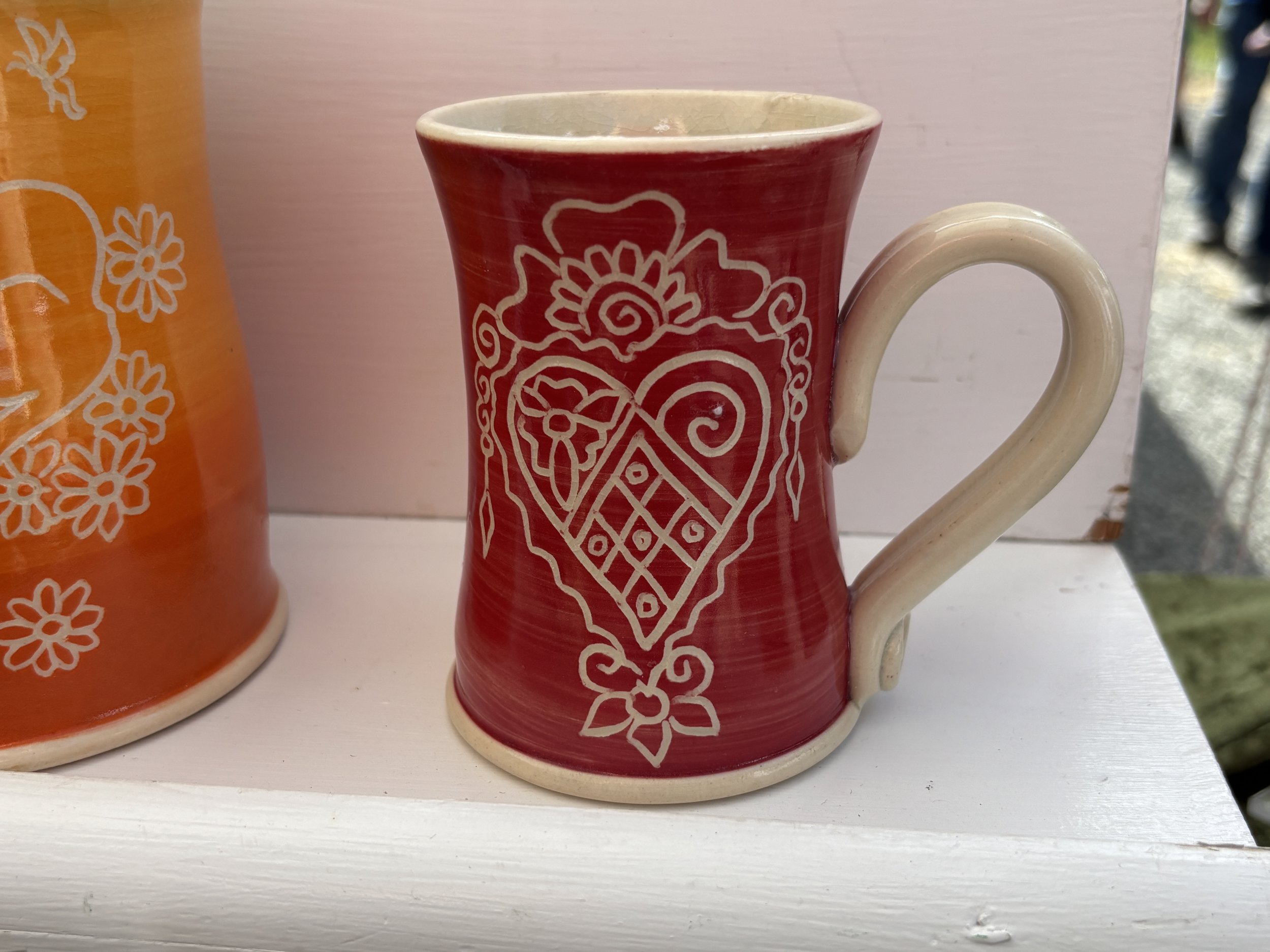 Red Heart Mug