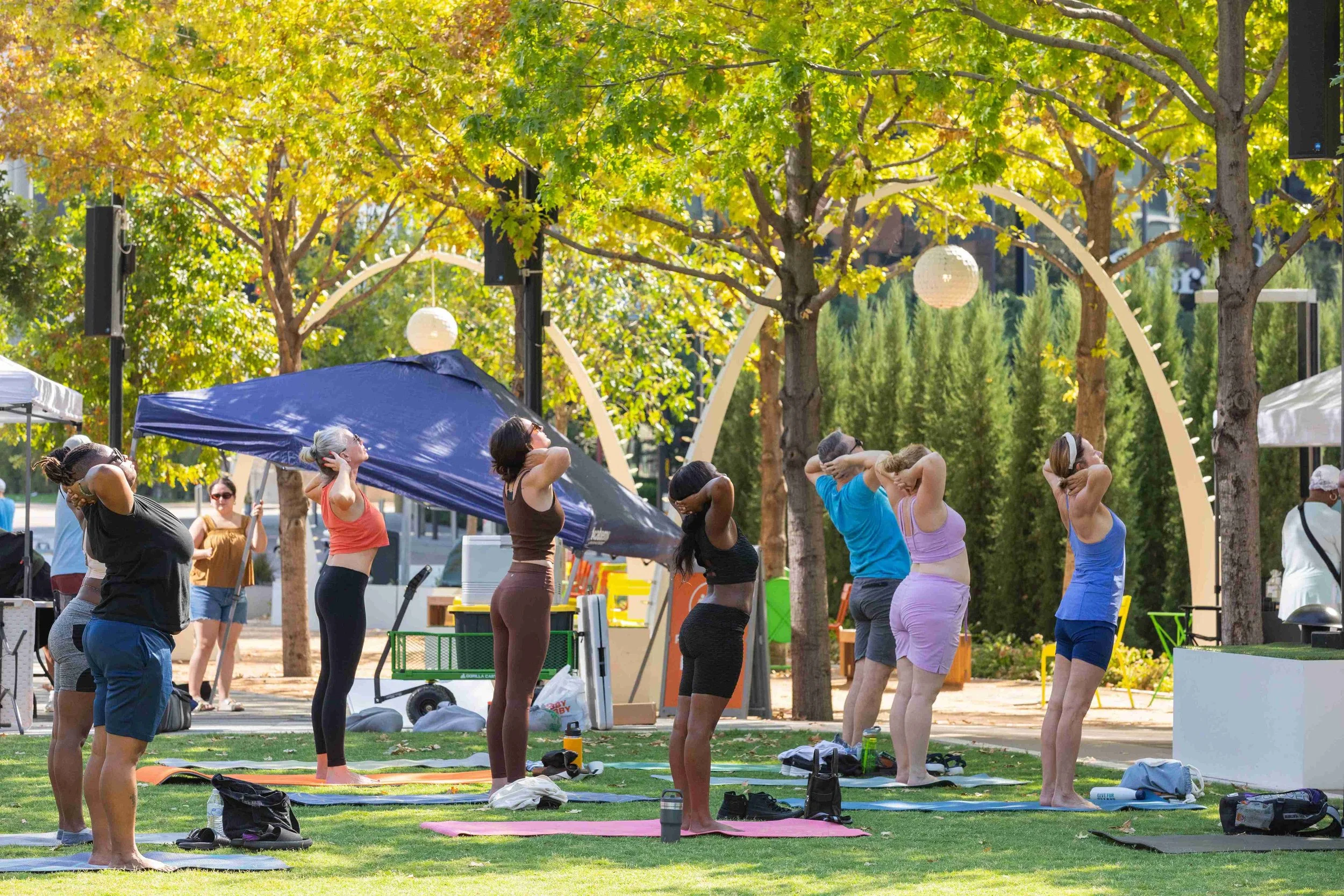 Yoga with Yena at Klyde Warren Park