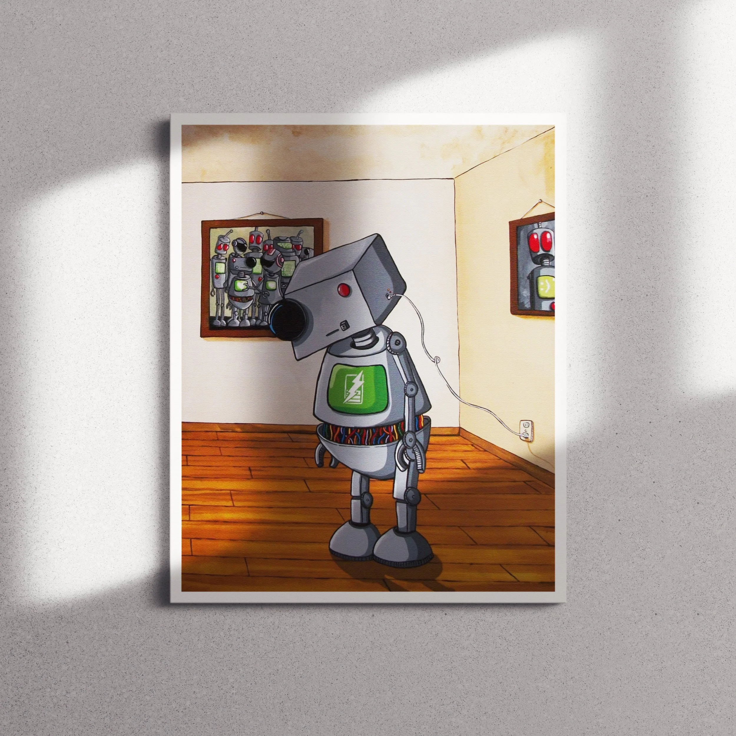 Charging - Fine Art Print | Robot Art Series