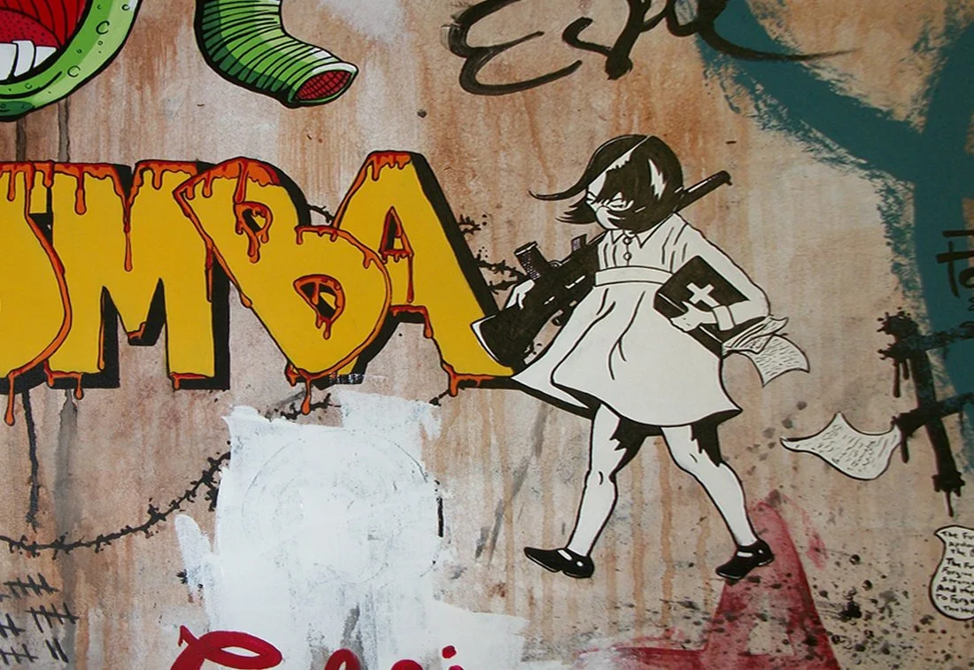 "Off The Wall" Original Painting by Mike Best