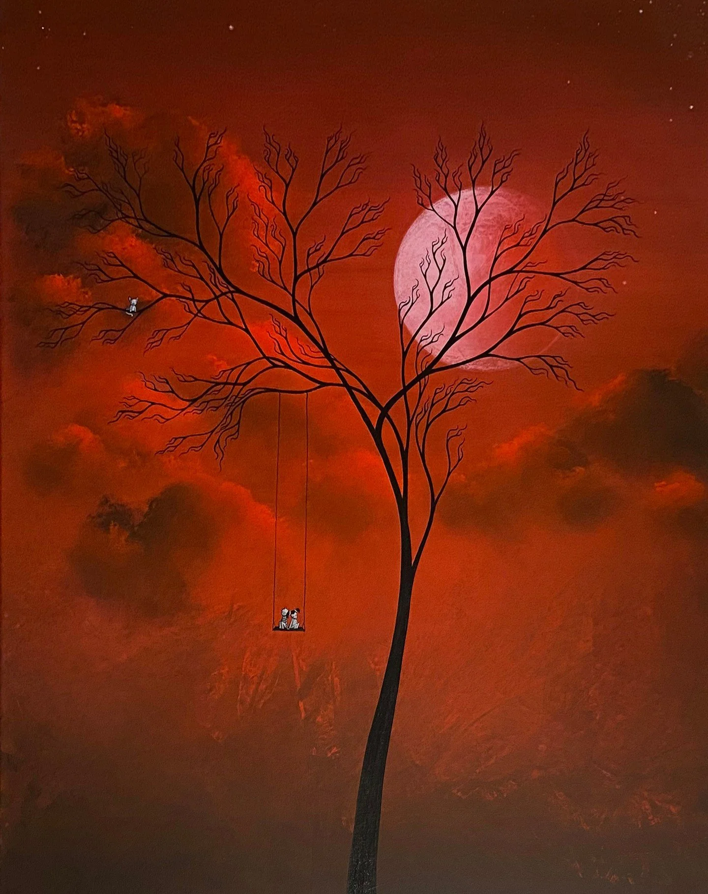 "Spending All My Nights With You"
Original Custom Painting by Jaime Best

Reds have always been super hard to capture on camera for me. This particular painting is so much lovelier in person.