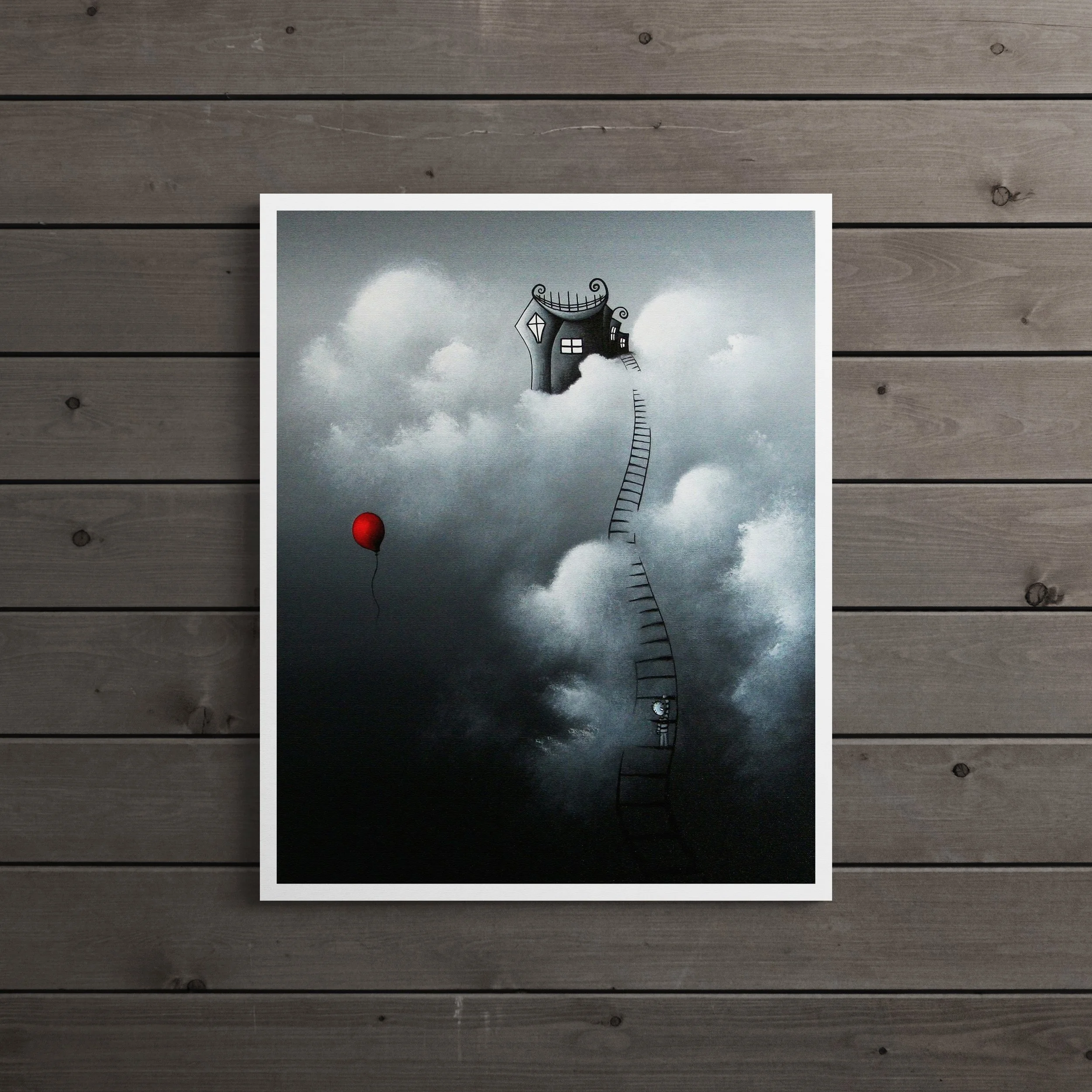 Home Among the Clouds - Fine Art Print | Pop Surrealism Artwork