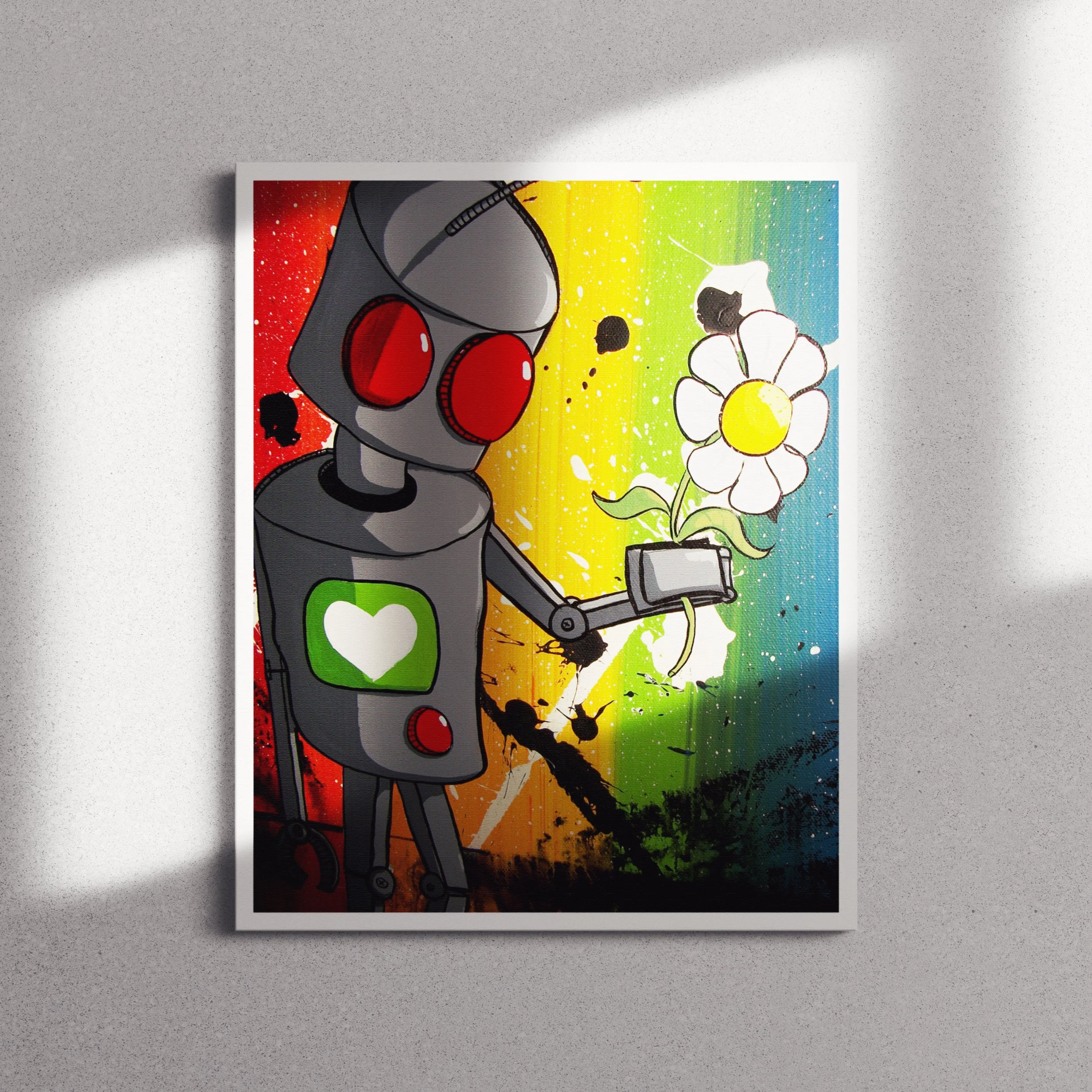 I Love You Do You Love Me - Fine Art Print | Robot Art Series