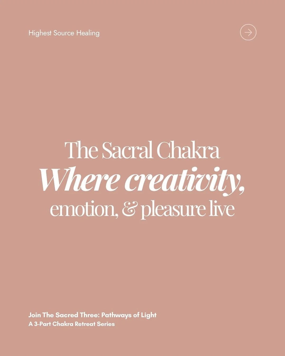 The Sacral Chakra is the center of emotion, creativity, and connection.
It&rsquo;s where we learn to flow, to feel, to express, and to honor our desires without shame.
⠀
When balanced, you feel inspired, connected, and in tune with your emotions.
Whe
