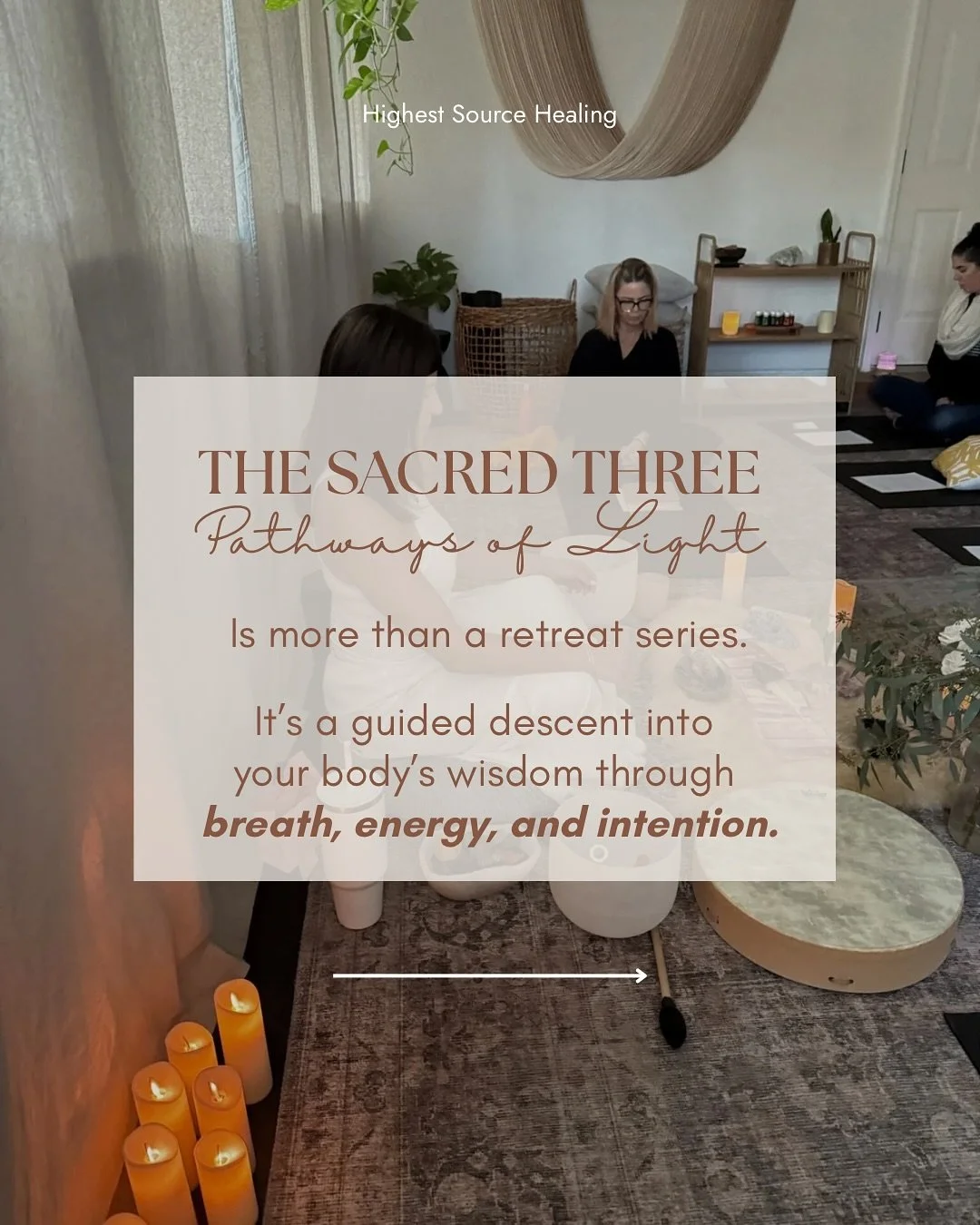 Every transformation begins at the root.
Before we can expand, we must first feel safe to soften.
Before we can rise, we must remember where we’re planted.
The first retreat in The Sacred Three: Pathways of Light guides you through the Root +