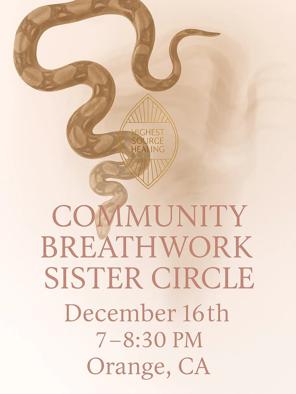 Shed the Old. Rise in Alignment.

Women of our community&hellip;
2025 arrives carrying powerful medicine &mdash; a Universal 9 Year, the closing of a nine-year cycle, and the mystical Snake Year, inviting us to shed everything that no longer fits who