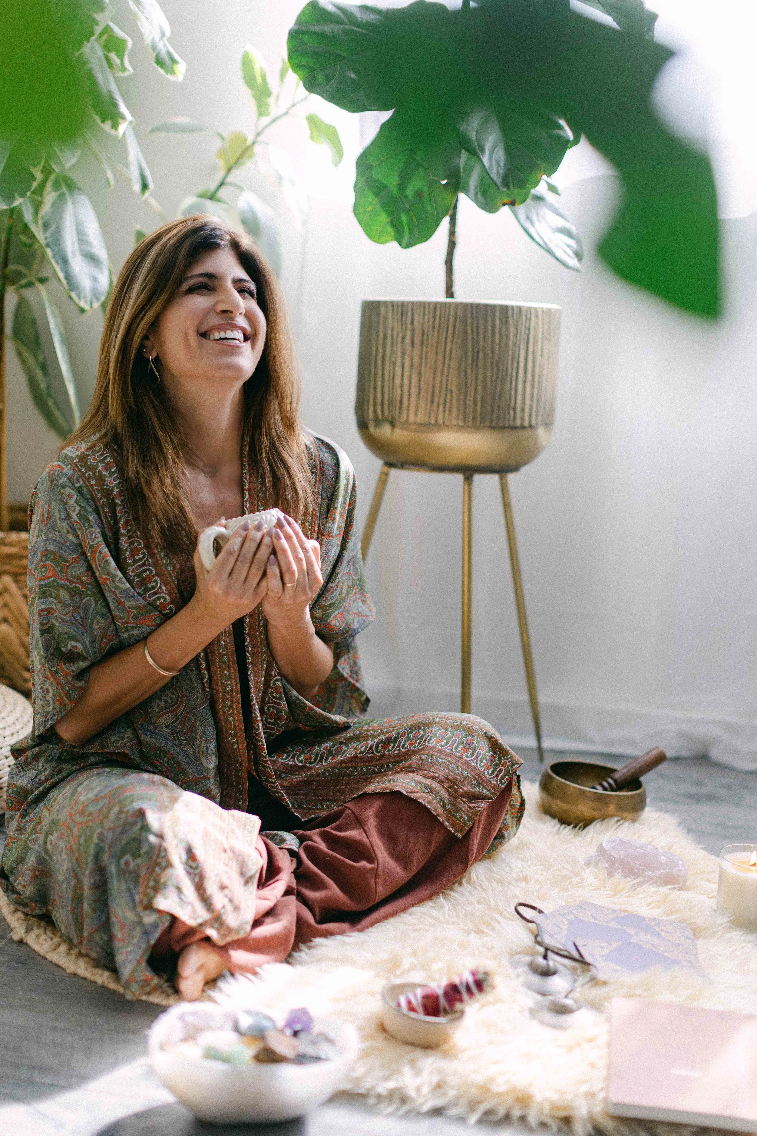 Jennifer smiling during a Reiki certification training in Orange County