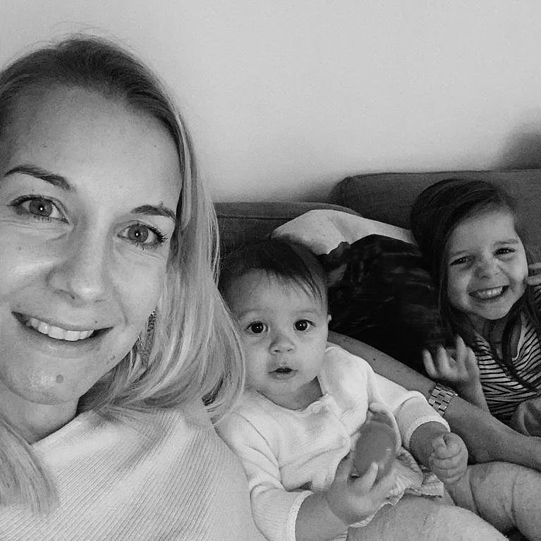 Career coach Claire Cretella and her two daughters