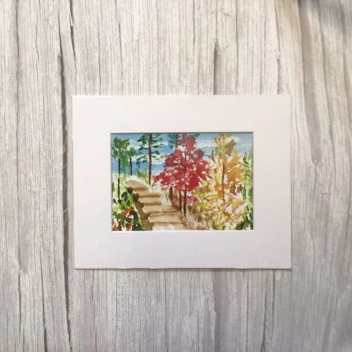 Pop of Color🍁 5 x 7 print with Mat