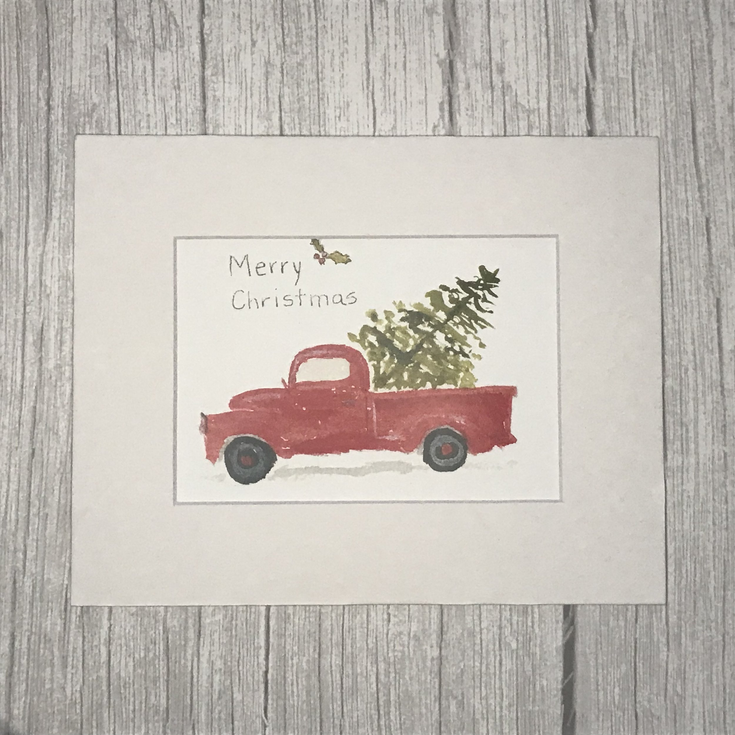 Hop in    5x7 print with White Mat